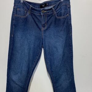 Torrid Denim Women's Blue Raw Hemline Stretch Boot Cut Jeans Size‎ 10R